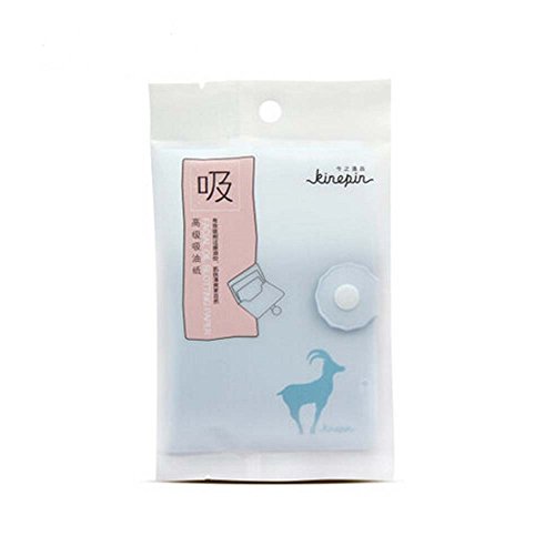 Set of 2 Oil Control Paper Men/Women Oil Blotting Paper(2*100 sheets),Blue