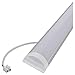 Produktbild LED-batten 4 ft 120 cm breit Tube Slim Aluminium Profil 36 W Watt. Energiesparend 72 W Leuchtstoffröhre Ersatz zu installieren auf Decke oder Wand. 3Y Garantie und 30000h Life