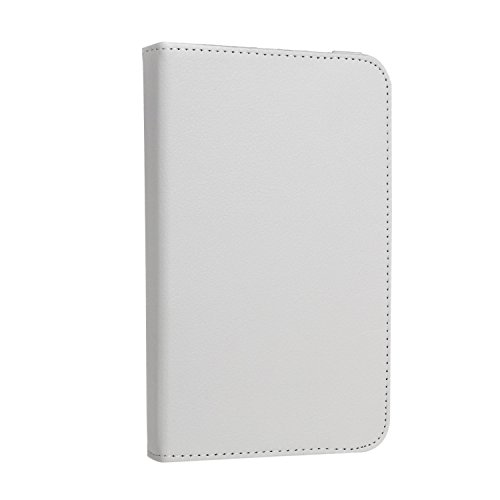 EnGive 360° Drehbares Ledertasche Schutzhülle Leder Tasche Samsung Galaxy Tab 3 7.0 Lite T110 T111 (7 Zoll) Hülle (Samsung Galaxy Tab 3 7.0 Lite, Weiß) - 5