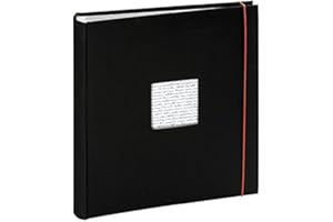PANODIA Album Photo 11,5x15 500 Photos – Album Photo avec Pochette Plastique – Album Photo Grand Format de 100 Pages –Livre Photo Noir Personnalisable – Album Photo Linéa Noir – Marque Française