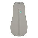 ergoCocoon Organic Zip-up Swaddle for 3-12 Months 1.0 Tog (Grey)