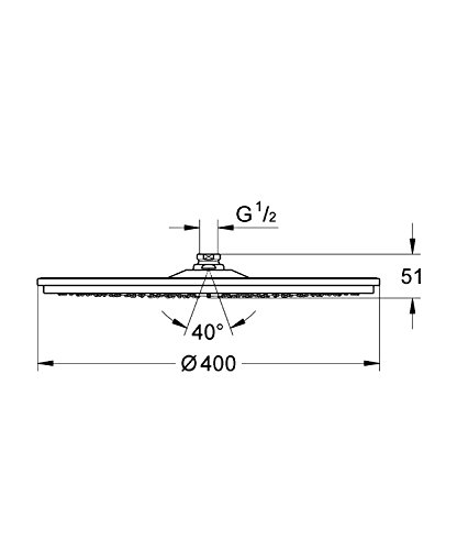 GROHE Rainshower Cosmopolitan Kopfbrause ø 400 mm 28778000 - 2