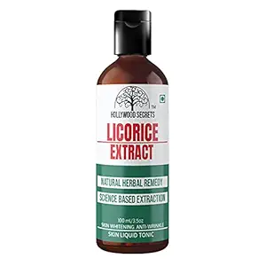 Hollywood Secrets Pure 85% Mulethi Licorice Liquid Botanical Extract 100ml
