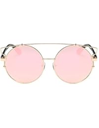 Winwintom Mujeres Hombres Vintage Retro Moda Aviator Espejo lente gafas de sol gafas Unisex
