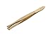 Premax F40120090W - Slant Tip Tweezers gold plated