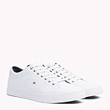 Glattlederqualität Tommy Hilfiger Herren Essential Leather Sneaker, Weiß (White 100), 46 EU