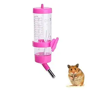 SN Aquatic Water Drinking Bottle for Hamster 125Ml Rabbit Automatic Water Feeding Bottle Guinea Pig / Rabbit / Mice / Parrots & Suitable for Other Small Animals (Color May Vary)
