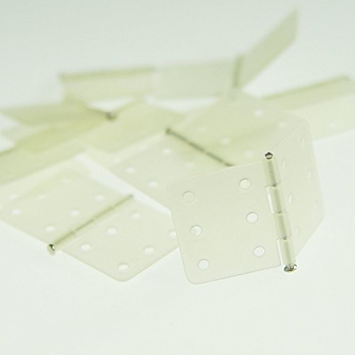 Preisvergleich Produktbild 10x Ruderscharnier Ruderscharniere Nylonscharniere Scharniere Ruder Scharnier Segelflugzeug Flugzeug Anlenkung Modellbau RC Modellbau Multirotor Quadcopter Hexacopter Standmodellbau Drohne Spielzeug Hobby Teile Zubehör Bausätze Neu