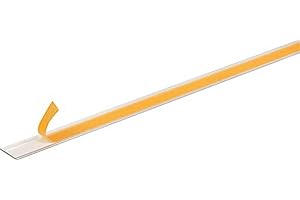 Alberts 433659 Perfil lleno plano | Autoadhesivo | Aluminio, anodizado plateado | 1000 x 30 x 2 mm