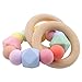 Produktbild Promise Babe Silikon Perlen Baby Zahnen Nursing Zubehör Armband Hölzern Ring Montessori Spielzeug Baby Dusche Geschenk Zuhause Spielzeug