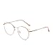 Produktbild JIUPO Blaulichtfilter Computer-Gläser Retro Brille Ohne Sehstärke mit Nasenpad Metall Brillenfassung Unisex