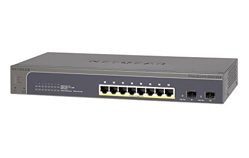 NETGEAR GS510TP-100EUS ProSAFE 8 Port 10/100/1000 PoE Smart Managed Switch mit 2 Gigabit SFP Ports - 4
