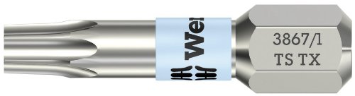 WERA-WERK HERMANN WERNER GMBH & CO.KG Bit TX Gr.20 L.25mm VA 0,6 cm (0,25 Zoll) 6KT m.Torsionszone WERA DIN3126-C 6,3