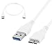 Produktbild White USB 3.0 Type A Male to Micro B Male Adapter Cable Cord by Network-Trading ®