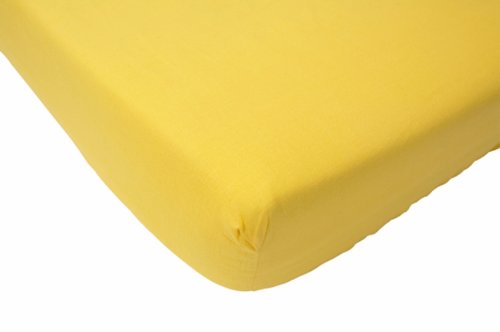 Jollein 550_0017 Fitted Sheet Terry Cloth (60 x 120 cm, Yellow)