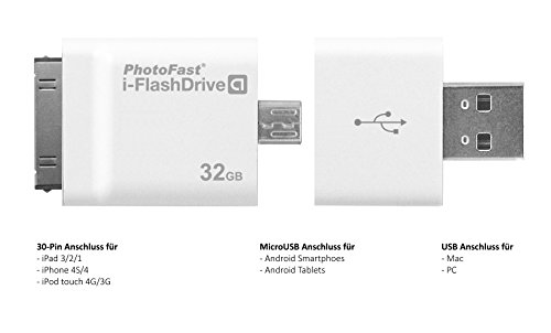 PhotoFast i-FlashDrive 16 GB Speicherstick (USB 2.0 auf 30 polig Apple Connector) - 2