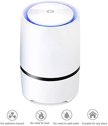 PHIFO True HEPA Air Purifier &amp; Silent Air Cleaner with USB Power cable Active Carbon Filters, Air Ionizer Fresherner, LED Night Light Best for Home, Allergies, Pets Dander, Smokers, Cooking