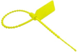 HILLTOP PRODUCTS LTD Security Tag Seal/Fire Seal Fastener - Different Pack Sizes & Colours Available (Yellow, 25 Pieces)
