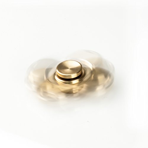 IVSO Fidget Spinner Ceramic Bearing Stress Reducer Reliever Metal Toy for ADD, ADHD, Anxiety-100% Brass