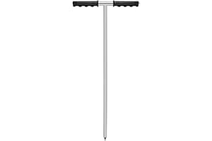 Nvanvmm Stainless Steel Soil Probe, Adjustable Ground Rod Tool for Locating Septic Tanks, Underground Pipes, Water Pipes