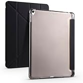 Elfia Apple iPad 10.2 2021 (9.Nesil) ile Uyumlu Kılıf Silikon Yumuşak 4 Farklı Stand Olabilen Kalem B&ouml;lmeli Kapaklı Tablet Kı