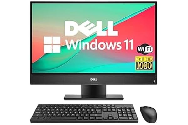 Dell OptiPlex 5260 All in One Ordinateur de Bureau, avec écran 21,5 Pouces, Intel Core i5-8400, 16 Go de RAM, SSD 512 Go, WiFi, Bluetooth, Clavier QWERTY US, Windows 11 Pro (reconditionné)