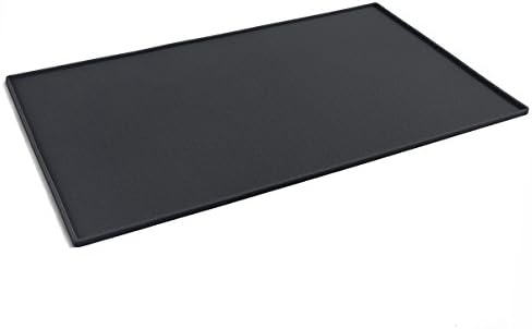 FastEngle Multi-purpose Anti-slip footwear, shoes, boots Tray &amp; Pet Feeding Mat, Waterproof silicone anti-slip pads scat for Dog &amp; Cat Feed Bowls, Litter Box Surface &amp; Floor Protection (Black)