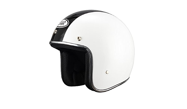 CASCO MOTO BHR JET MOD RETRO' 711 COLORE BIANCO E NERO TAGLIA XS :  Amazon.it: Sport e tempo libero