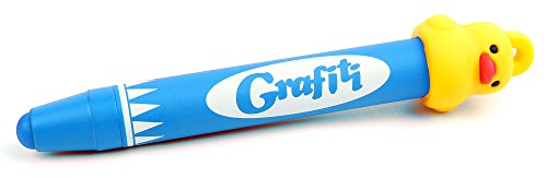Zwei blaue Eingabestifte Touchstift Stylus Crayon mit Gummi Ente und Halsband, geeignet für Vtech, Alldaymall, Dragon Touch, Padgene, Clementoni, Odys, Presto, Kivors, Kurio perfekt für Kinder Jungen und Mädchen - 2
