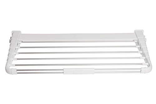 Alu Teleskop Wäscheständer, 7fach ausziehbarer Wäschetrockner mit vier Wandhalterungen für den Standortwechsel und ca. 5 m Trockenlänge - 5