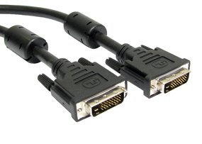 10m DVI Cable - Premium Quality / Dual Link / DVI-D / Shielded / Ferrite Core x 2 / Video / 24-pin + 1-pin /-By HiTech Products by Hi-Tec