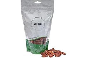 NULTHY - Nueces Pecanas - Frutos Secos Naturales - Frutos Secos - Sin Gluten - Vegano (1KG)