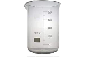 Rocwing 5L Borosilicato 3.3 vetro Graduato Becher