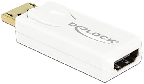 Delock 65580 Adapter Displayport 1.2 Stecker zu HDMI Buchse 4K Aktiv weiß