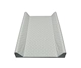 Schmale 2-Keil Wickelauflage Grau Punkte Ecru 50 X 70cm