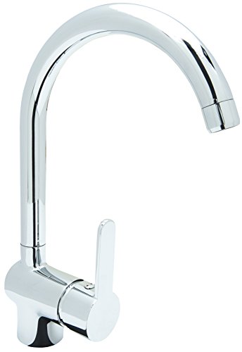 Wasserhahn Küche DUSCHMEISTER DMEM05 Einhebelmischer Design mit hohem schwenkbarem Auslauf Spültischarmatur Spülarmatur verchromt