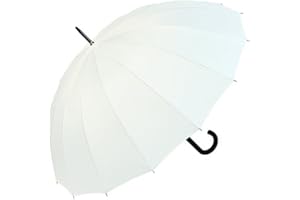 iX-brella Long – Parapluie de qualité supérieure en 16 pièces avec mécanisme automatique résistant aux tempêtes
