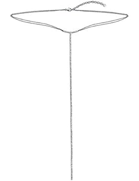 Bling Jewelry Sterling Silber Lange Lariat Halskette Zirkonia