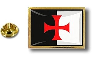 AKACHAFACTORY Spilla Pin pin's Spille spilletta Giacca Bandiera Distintivo Badge templare
