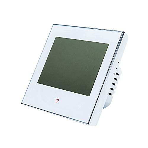 Preisvergleich Produktbild Slri WiFi Sprachsteuerung Touchscreen LCD Intelligenter Thermostat für die Warmwasserheizung - Weiß