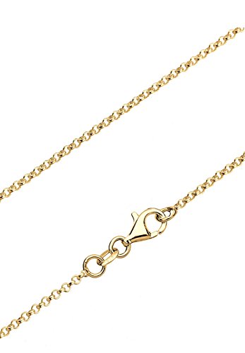 Elli-Damen-Schmuck-Echtschmuck-Halskette-Kette-Gliederkette-Geo-Dreieck-V-Kette-Blogger-Sterling-Silber-925-Vergoldet-Lnge-45-cm