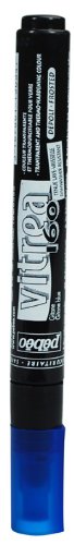 Vitrea 160-Glass Paint Frosted Marker, Gitane Blue