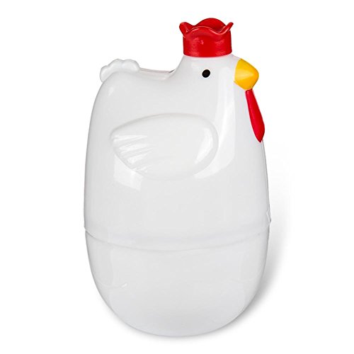 HC-Handel 923268 Mikrowellen-Eierkocher „Chicken“ Kunststoff/Metall 11 cm weiß - 2