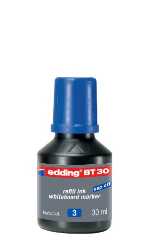 edding 4-BT30003 Nachfülltusche BT 30, für Board Marker, 30 ml, blau