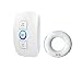 Produktbild GEHEN Älterer Notanrufer Drahtloser Pager Der Fernpatientenhilfe Haustürklingel,White1Button+1Host