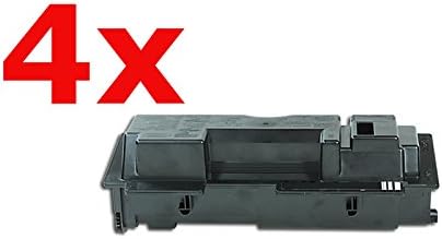 Ecoink 4 Pack Toner Cartridge Compatible for Copystar CS 1820 Black 4 x 7.200 Pag. |TK18 / TK-18 / 370QB0KX / 02FM0EU0 / 0T2FM0EU / 1T02FM0EU0 / 1TT2FM0EU0 / 2FM0EU0 / T2FM0EU|