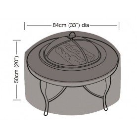 Girlande silber Abdeckung für Feuerschale, groß (Ø84cm)