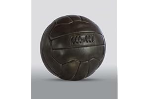 ALL SPORT VINTAGE - Ballon De Football - 2 Socle Disponibles - Personnalisation Disponible - Cuir De Vachette - Cousu Main - Marque Française