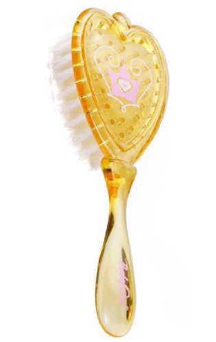 Baby Girl Hair Brush, with Soft Bristle / Princess (Yellow)