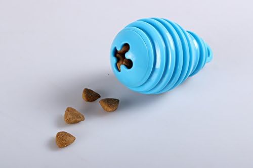 SatisPet Dog Chew Toy For Medium &amp; Large-Sized Doggies – Engage &amp; Stimulate Your K9, Durable &amp; Safe Treat Dispenser Toy For Endless Hours Of Fun &amp; Excitement, Improves Dental Hygiene – Blue